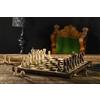 Sunrise Chess & Games Eleganti scacchi all'alba, Sunrise Chess & Games Set di scacchi universale tradizionale AS 42 x 42 cm, design classico Staunton, legno