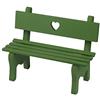 VOSAREA - Mini panca decorativa in legno da giardino, decorazione per casa delle bambole, accessorio di scena, mobili da giardino, colore: verde