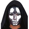 CARNIVAL TOYS S.R.L. 2 Maschere Viso Argento in PLASTICA