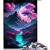 CARGIS Puzzle 1000 pezzi per adulti Cherry Blossom Japan Art Jigsaw Puzzle per adulti Puzzle in legno Puzzle educativoFamilyGame （Dimensioni 50x75cm）
