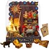 TOPBSFARNY Kit per casa in miniatura fai da te, casa delle bambole in legno con LED e copertura antipolvere, kit per la casa per adulti, decorazione per la casa e regali di creatività per compleanno