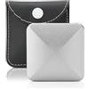 Agatige Flip giocattolo da tavolo Flip Spinning Toy Pocket Antistress Toy Giocattolo di decompressione con punta delle dita in metallo per ufficio Silver(Piazza)