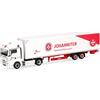 herpa Modellino Camion MAN TGX XLX Euro6c autocarro con rimorchio a cassone Wandt/Johanniter Weihnachtstruck, Miniatura in scala 1:87, pezzo da collezione, Made in Germany, plastica