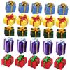 PartyKindom 30pezzi Mini Scatole Decorative in Resina Per Ornamenti Natalizi Piccole Scatole Regalo Decorazioni Festive Per Alberi Di Natale e Allestimenti Di Miniature