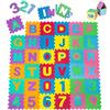 tectake® Tappeto Gioco Bambini Puzzle 189x189x1cm, Tappeto Bimbi Puzzle 86 pezzi, Lettere e Numeri Gomma EVA, Giochi Montessori, Regalo Neonato, Giochi Neonato, Lista Nascita Bebè, Cameretta Bambino
