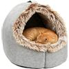 Lpoppcx Cuccia Caverna Gatti | Morbido con Maniglia per Trasporto - Cuccia per Gattini Grotta Invernale Casa per Gatti,Per Cucciolo Cane Dormire in Camera da Soggiorno Casa