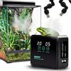 MECESOR Umidificatori per rettili, sistema di nebulizzazione intelligente per terrari per rettili, nebulizzatore automatico con timer, ugelli nebulizzatori regolabili a 360° per camaleonti, serpenti,