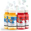 Petopedia 4 bolle per cani con burro di arachidi e profumi di carne di manzo, per giocattoli interattivi, sicuri, olio profumato, perfette per la noia, regali per cani e uso esterno (240 ml (4