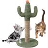 Generic Albero tiragraffi per gatti a di cactus, pali verticali naturali per gatti, pali stabili per tutti i gattini da interni
