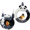 Yuemeuy Caldo Invernale Per Uccelli - Invernale Panda Calopsite - Altalena Addestramento Pappagalli,Per Gioco Quotidiano Per Pappagallini E Pappagalli Grigi, Veterinari, Rifugi, Zoo E Voliere