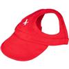 M&Catree Cappellini da Baseball per Cani, Berretto da Baseball Cappello di Protezione Solare Regolabile Berretto per Cani con Fori per le Orecchie dei Cuccioli - Rosso, L