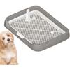 Generico Vassoio Per Vasino Per Cani Da Interno, WC Con Griglie In Rete - Tappetino Per Pipì Per Vasino Per Cani Con Griglie In Rete,Forniture Per Vasino Riutilizzabili Per Animali Domestici Di Facile I