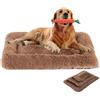 FANSU Cuscino per Cani Gatti Inverno Cuscino Cani, Lavabile Materassino Cane, Cucce per Cani da Interno Caldo Soffice e Morbida Cuccie per Gatti Letto Cane (60x40CM,Marrone)