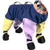 Generico Tuta da neve per cani con stivali, leggings regolabili per stivali per cani, comodi protettivi per zampe, scarpe per viaggi contro la pioggia, cura invernale, escursionismo, passeggiate