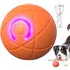 Generico Palla Rotante Interattiva per Cani, Pallina Rimbalzante per Cani Elettrica, Ricaricabile USB E con Luce LED, Pallina Interattiva per Cuccioli/Piccoli/Medis - Gioco per Il tuos Cane E Attivo