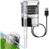 Zyntora Pompa filtro per acquario, filtro per acquario per tartarughe, filtri silenziosi, USB esterno, acquario sospeso per tartaruga, acqua pulita