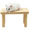 Generic Supporto per criceti, giocattolo per criceti, furetti, per piccoli animali in legno, per topi pappagalli, , degu, furetti, scoiattoli, cincillà