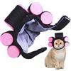 Rianpesn Cappelli per cani, Parrucca per animali domestici Copricapo per gatti Capelli ricci, Costume da gatto per parrucche per cani, parrucca per cosplay per cani, cappello da gatto per vestire, Rianpesn
