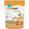 Leopet Tofulett Lettiera al Tofu per Gatti Agglomerante in Pellet Naturale e Inodore 6Lt