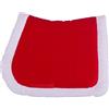 QHP Sottosella natalizia rosso con bordo bianco, dimensioni: D Full, colore QHP: rosso