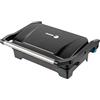 Fagor Commercial Fagor EasyGrill 1200 W - Grill multifunzione con superficie XL (26 x 16,5 cm), apertura 180°, rivestimento antiaderente, manico freddo al tatto, ideale per carne, verdure e snack