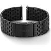 Timex Bracciale in acciaio inox a sgancio rapido, 20 mm, color argento, con chiusura deployante