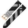 ROUREOX Cinturino in Pelle Fibbia ad Ardiglione in Acciaio Inossidabile, Bracciale di Ricambio Orologio per Burberry BU1938 BU9109 BU9107 BU9014 BU9111