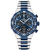 NAVIFORCE Orologio da polso da uomo con cronografo sportivo a energia solare, tattico militare, 12/24 ore, lancette luminose, cinturino in acciaio inox, impermeabile fino a 3 atm