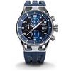 Locman Orologio Locman Montecristo 0542A02S-00BLWHSB Al quarzo (batteria) Acciaio Quandrante Blu Cinturino Caucciu'