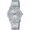 Casio Orologio da polso CASIO LTP-V002D-7B3UDF analogico da donna colore argento cinturino acciaio inossidabile, grigio, Classico
