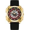 MASTOP, orologio da polso da uomo con ruota della roulette, gioco d'azzardo, quadrante girevole, poker, quadrato, cinturino in silicone, orologio unico, creativo, appariscente, orologio da uomo per il