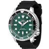 Invicta Pro diver - Orologio Uomo Al quarzo Casual Cinturino in Silicone Nero Cassa in Acciaio inox Quadrante Analogico Verde - 47223