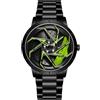 Gosasa Orologi da corsa da uomo, ruotabili, con mozzo ruota, in acciaio inox, impermeabili, in acciaio inox