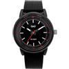 Q&Q Orologio da uomo in silicone, 10 bar, lancette luminose, analogico, al quarzo, VR52J01XY