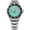 RATIO FreeDiver, orologio subacqueo automatico in vetro zaffiro GMT con lunetta girevole, resistente all'acqua fino a 200 m, orologio subacqueo da uomo, Verde, Subacqueo