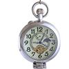 OGLE Orologio da taschino meccanico a carica automatica, impermeabile, con lente d'ingrandimento Tourbillon, fasi lunari, Argento luminoso, Digitale,Automatico,Meccanico