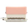 Asixxsix Perforatrice a 6 Fori, Perforatrice Portatile Regolabile in Metallo a 6 Fori, Perforatrice Giornaliera Portatile con Scatola di Raccolta Trucioli e Colonna di Posizionamento (Rosa)