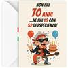 EchoPrints Biglietto Auguri 70 Anni Uomo, Papà, Zio, Nonno Porta Soldi con Busta - Biglietti Auguri Compleanno Divertente