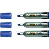 BIC Marking Onyx 1482 - Set di 3 pennarelli indelebili a punta di 1,5 mm, colore: Blu