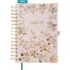 BEZEND Agenda 2026 2027 Settimanale A5 Verticale Spirale - Design Floreale