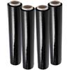 Generico GM 4 Rotoli Film Estensibile Nero da Imballaggio, Kg.2,4 Alto 50cm Lungo 180 Metri(certificati) My23 - Pellicola per Spedizioni, Cellophane Extra Resistente per Pedane Pacchi e Trasloco