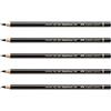 Faber-Castell - Set di 5 matite colorate Polychromos Mina 3,8 mm all' Olio Nero