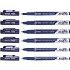 PILOT Fineliner Frixion, set di 6 penne in feltro cancellabili, colore: Nero