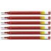 PILOT Lot de 6 Recharges BLS-G2-7 Gel pour stylo G2 / Alphagel Pte 0,7 Rouge
