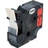 vhbw Cassetta nastro sostituisce Dymo 45807, D1 per etichettatrice 7m x 19 mm nero su rosso, plastica