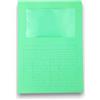 KORAT - Cartelle con Finestra a 3 Lembi 120 g - Confezione 50 Pezzi - Formato A4, Finestra PVC - Cartelline Resistenti Multicolore Made in Italy - 8 Colori per Archivio e Ufficio (Verde Acqua Marina)
