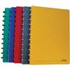 Atoma Classic - Quaderno formato A4, copertina per cartoncino, 100 pagine mobili, a righe, colore: Blu