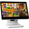 SUCRFXJ POS for PC touch screen da 15,6 pollici, POS for registratore di cassa touch screen intelligente, registratore di cassa for vendita al dettaglio Windows 10, for ristoranti aziendali bar al dettaglio