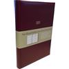 Agenda prestige AGENDA Libro Prenotazioni anno 2026 GIORNALIERA Deluxe Prestige Professional copertina elegante imbottita F.TO A4 21 x 29,7 cm rosso Bordeaux HOTEL RISTORANTI B&B SIMILPELLE + segnalibro