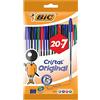 BIC Penne a Sfera, Cristal Original, Colori Assortiti, Punta Media (1.00 mm), Confezione 27 Penne, Fornitura per Cancelleria Scuola